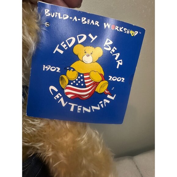Build-A-Bear BAB Teddy Bear Centennial Plush In Outfit Medal NEW Christmas Gift - Picture 6 of 6